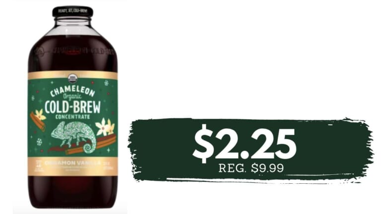 $2.25 Chameleon Organic Cinnamon Vanilla Cold Brew (reg. $9.99)