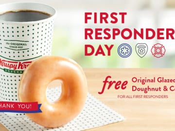 Free Krispy Kreme Donut Thursday 10/28 for First Responders