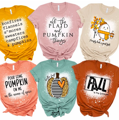 Favorite Autumn Bleached Tees