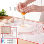 Set of 2 Silicone Baking Mats, 12 Piping Tips, and More Tools $11.28 After Code (Reg. $23.99) – FAB Ratings!