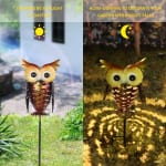 Solar-Powered Owl Garden Light with Stake $12.75 After Code (Reg. $18.21) – FAB Ratings!