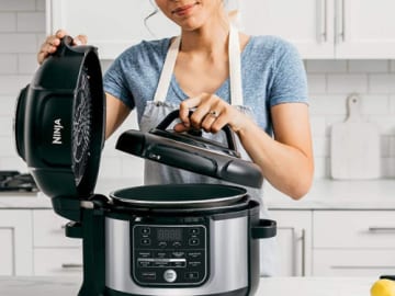 Today Only! Ninja Foodi 10-in-1 Pressure Cooker and Air Fryer, 6.5 Quart $118.99 Shipped Free (Reg. $200) – 3K+ FAB Ratings! With Nesting Broil Rack