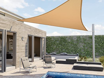 Pamapic 12ft x 12ft x 12ft Triangle Sun Shade $15 (Reg. $29.99) – FAB Ratings! | 2 Color Options!