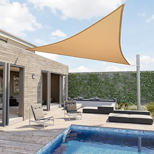 Pamapic 12ft x 12ft x 12ft Triangle Sun Shade $15 (Reg. $29.99) – FAB Ratings! | 2 Color Options!