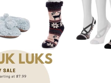 MUK LUKS Sock Sets for $7.99 (reg. $30)