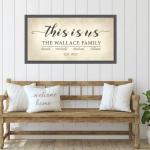 Personalized This Is Us Sign only $29.95 shipped!