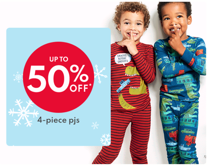 Carter’s 4-Piece Pajama Sets 50% off