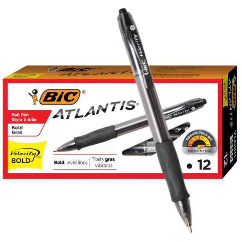 Walmart Early Black Friday! 12-Count BIC Atlantis Velocity Bold Retractable Ballpoint Pen $5.23 (Reg. $9.15) | 44¢ each pen!