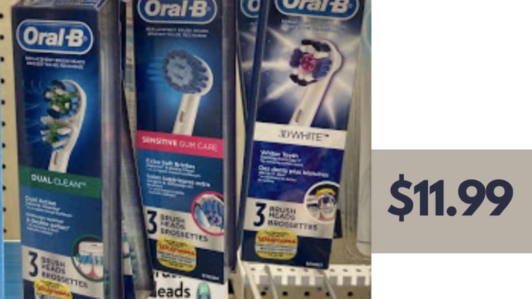 Oral-B Replacement Brush Heads for $11.99