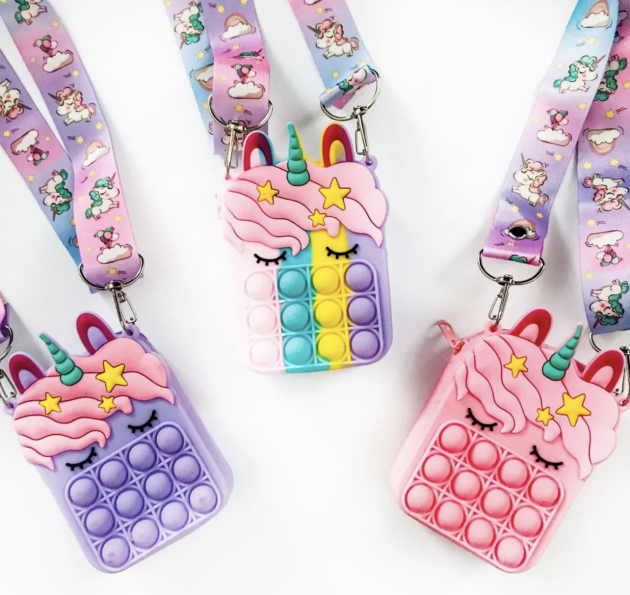 Fun Unicorn Pop-It Purses for $18.99 shipped!