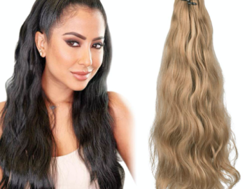 Give Your Hair a New Look with this FAB Clip in Hair Extension, As low As $8.39 After Code