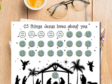 Jesus Loves You Scratch Off Holiday Countdown