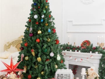 Get Christmas Ready with this Must Have 7.5 Ft Artificial Christmas Tree, Just $73.92 + Free Shipping! 