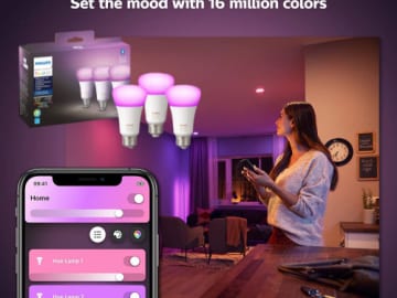 Today Only! Save BIG on Select Philips Hue LED Bulbs and Lighting Accessories from $79.98 Shipped Free (Reg. $135) – All sets include 3 bulbs