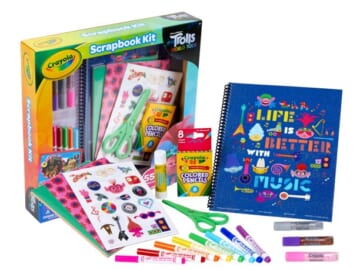 Walmart Black Friday! Crayola Trolls 2 World Tour Scrapbooking Coloring Art Kit $8.61 (Reg. $17)