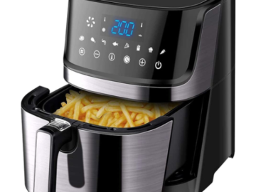 Enjoy Healthy Easy Meals with this FAB 5.8-Quart Digital Air Fryer, Just $59.00 After code!