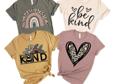 Women’s Kindness Graphic Tees for $17.99 shipped!