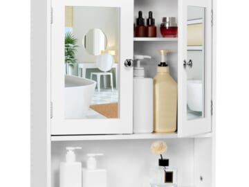 Upgrade your Bathroom Storage with this FAB Bathroom Mirrored Cabinet, Just $58.99 + Free Shipping!