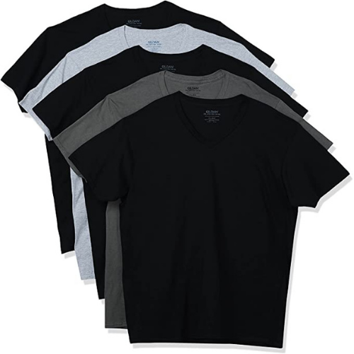 5 Pack Gildan Men’s V-Neck T-Shirts $11.50 (Reg. $17.99)| Just $2.30 Each!