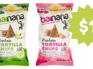 $1 Barnana Plantain Tortilla Chips at Kroger