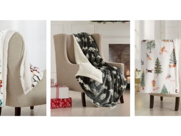 Sherpa Holiday Throws for $17-$19 (reg. $50+)