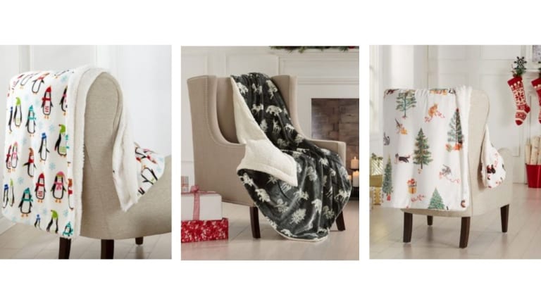 Sherpa Holiday Throws for $17-$19 (reg. $50+)