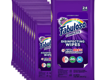 288-Count Fabuloso Complete Wipes Lavender as low as $43.94 Shipped Free (Reg. $51.69) | 15¢ each wipe!