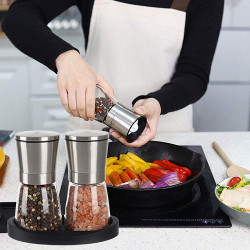 Salt and Pepper Grinder Set $8.99 After Code (Reg. $14.99) – FAB Ratings!