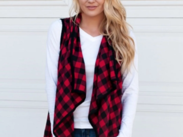 Hurry! Buffalo Plaid Vest $11.99 Shipped Free (Reg. $40)