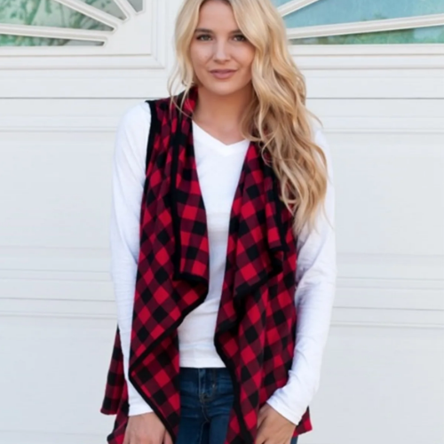 Hurry! Buffalo Plaid Vest $11.99 Shipped Free (Reg. $40)