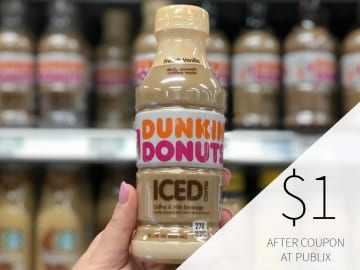 Dunkin’ Donuts Iced Coffee As Low As $1.25 At Publix