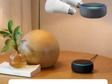 3rd Gen. Echo Dot with Two Dimmable Philips Hue Bulbs $49.98 (Reg. $79.98) – FAB Ratings! 1,500+ 4.8/5 Stars!