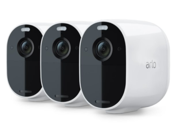 Walmart Black Friday! Arlo Essential Spotlight Wireless Security Camera, 3 Pack $199 (Reg. $349)