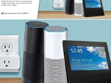 Amazon Echo or Echo Show (1st Gen) + Amazon Smart Plug Bundle from $24.99 (Reg. $45+) – Can Be Purchased Separately