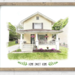 Custom Watercolor House Portrait just $19.95 shipped!