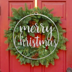 Metal Winter Greetings Door Decor for just $16.99 shipped!