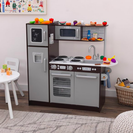 KidKraft Uptown Espresso Wooden Play Kitchen only $99 shipped (Reg. $200!)