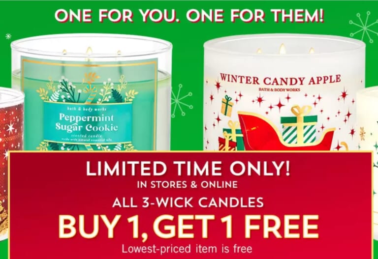 Bath & Body Works | BOGO 3-Wick Candles!