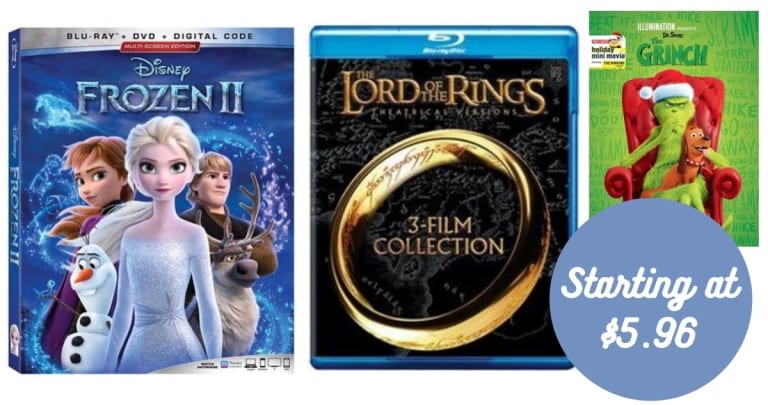 Select Movies Starting at $5.96