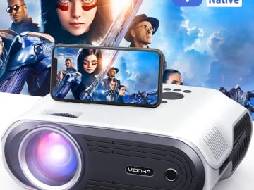 Native 1080P Wifi 8000L FHD Video Projector $78.49 After Code (Reg. $165) + Free Shipping – FAB Ratings!