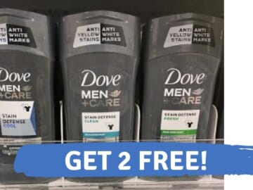 Get 2 FREE Dove Men+Care Deodorants | CVS Deal