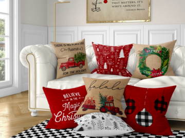 Farmhouse Christmas Pillow Covers