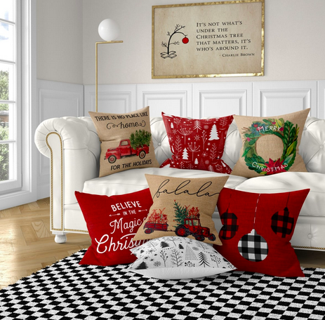 Farmhouse Christmas Pillow Covers