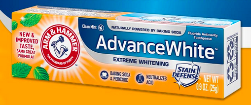 Free Sample of Arm & Hammer Advance White Toothpaste