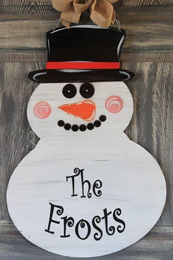 snowman wall hanger