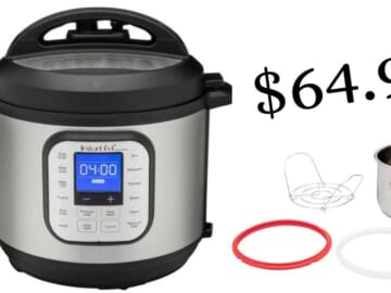 Instant Pot Duo Nova 6-Quart 7-in-1 Multi-Cooker for $64.99