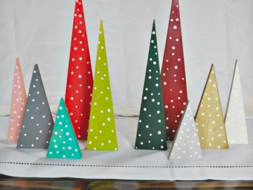 Modern Wood Christmas Tree Forest (Set of 5) only $17.99 + shipping!