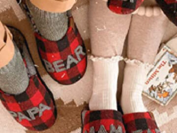 Save BIG on Dearfoams Holiday Slippers for the Family from $12.13 (Reg. $18+)