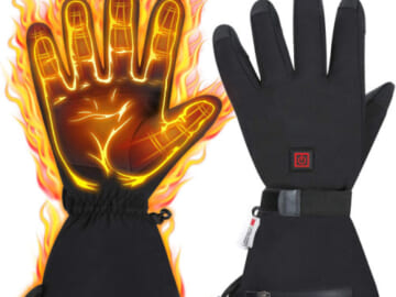 Waterproof Electric Heated Gloves with Adjustable Heat $63.99 Shipped Free (Reg. $80) – L/ XL Sizes