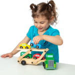 Melissa & Doug Car Carrier Truck and Cars Wooden Toy Set $13.33 (Reg. $21.49)